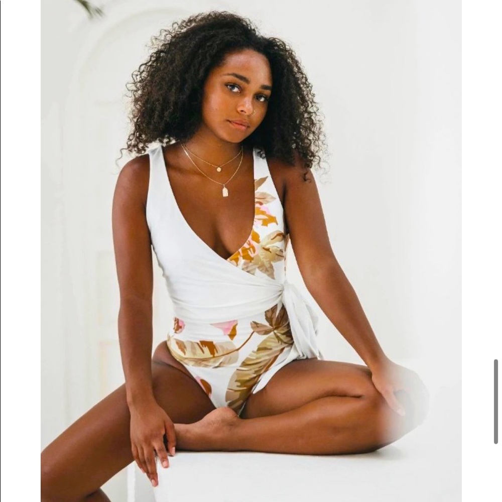 Wrap swim suit; reversible